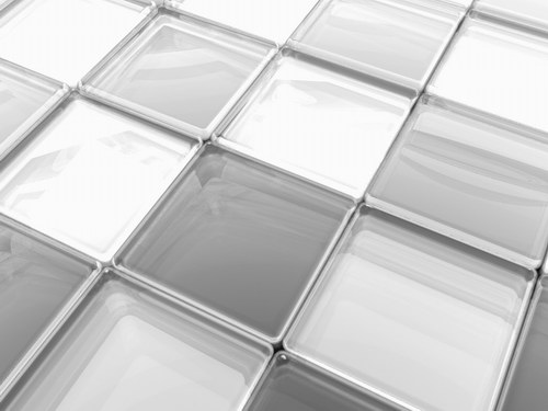 стеклянный 3D пол из квадратов