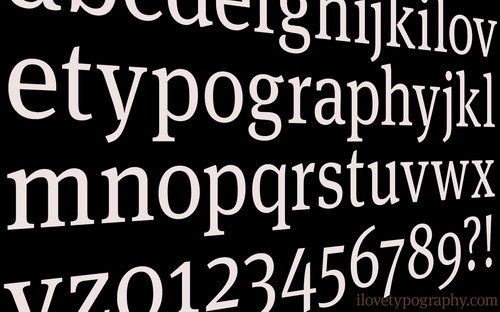 I love typography