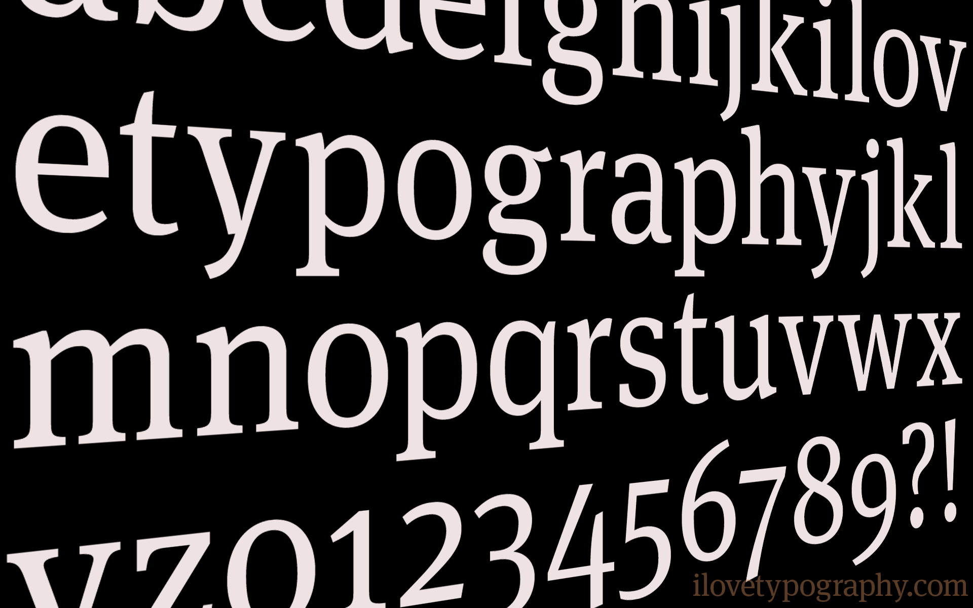 I love typography