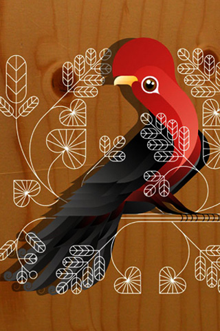 Обои для вашего iPhone - попугай