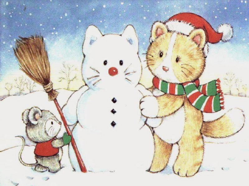 Новогодние обои на рабочий стол