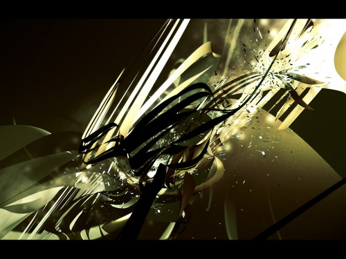 Компьютерная графика - рваные полосы и осколки