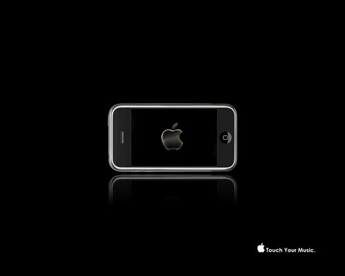 Iphone на черном фоне